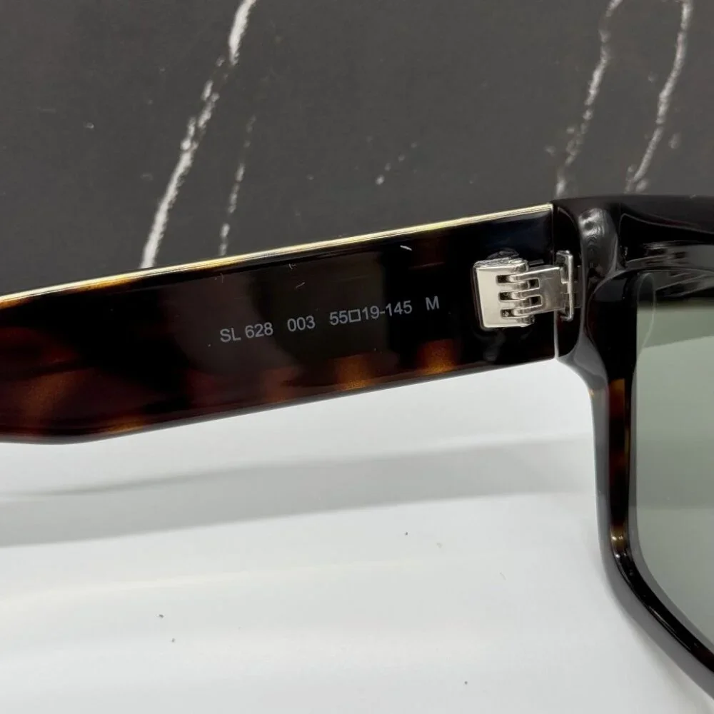 NEW SAINT LAURENT SL628 003 SUNGLASSES MEN HAVANA SQUARE EYEWEAR SL 628 003